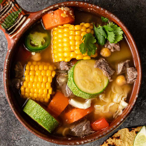 Mexican Beef Stew Bowl (Caldo De Res)